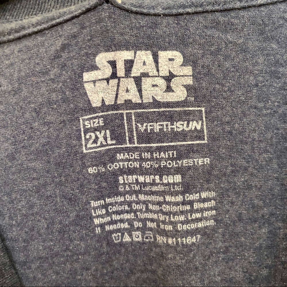 Disney Star Wars Men’s Han Solo T-Shirt XXL New - Picture 5 of 6